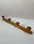 Farmhouse Vintage French Faux Bamboo Wooden 4 Peg Coat Hat Rack For Sale - Image 3 of 18