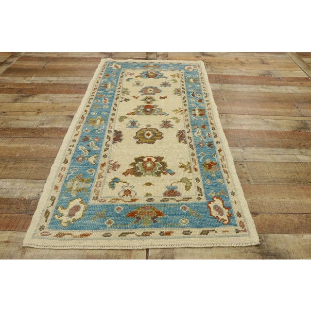 Sand Turkish Oushak Rug, 02'10 X 05'11 For Sale - Image 8 of 10
