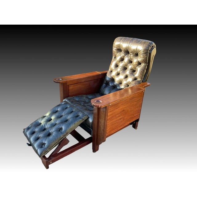 Glenisters Patent Reclining Gaming Armchair in Mahogany For Sale - Image 15 of 18