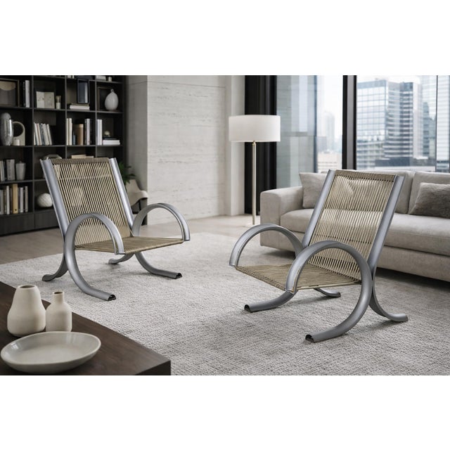 Ferrotipi Prototype Armchairs by Gianantonio Malacrida and P. Resmini, 1968, Set of 2, in Very Good conditions. Designed...