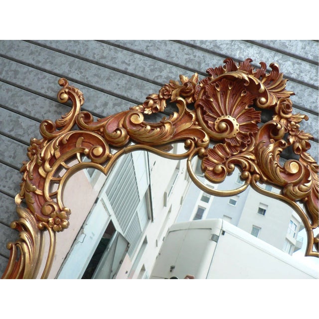 1950s Mid-Century Rococo Mirror, 1950s For Sale - Image 5 of 14