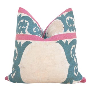 Peshwai Vintage Suzani Pillow For Sale
