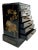 Asian Japanese Black Lacquer Hand-Painted Jewelry Side Table For Sale