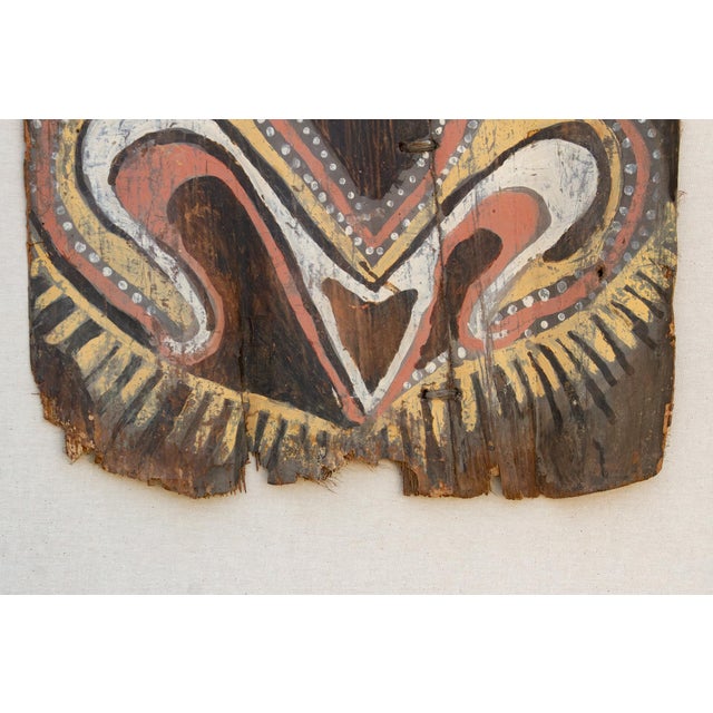 1970s Mid Century Papua New Guinea Bark Painting For Sale - Image 5 of 11