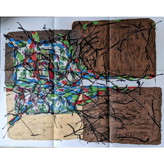 Jean-Paul Riopelle, Abstraction, Original Lithograph, 1966 For Sale - Image 4 of 5