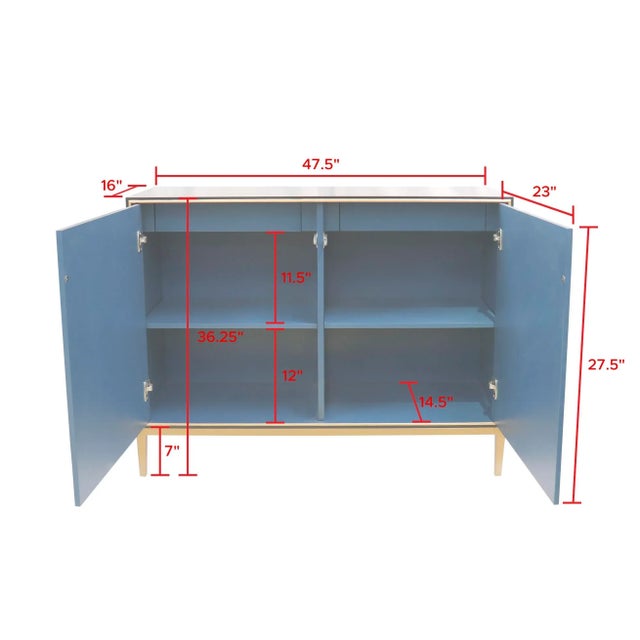 Pasargad Home Twilight Black Storage Cabinet For Sale - Image 12 of 12