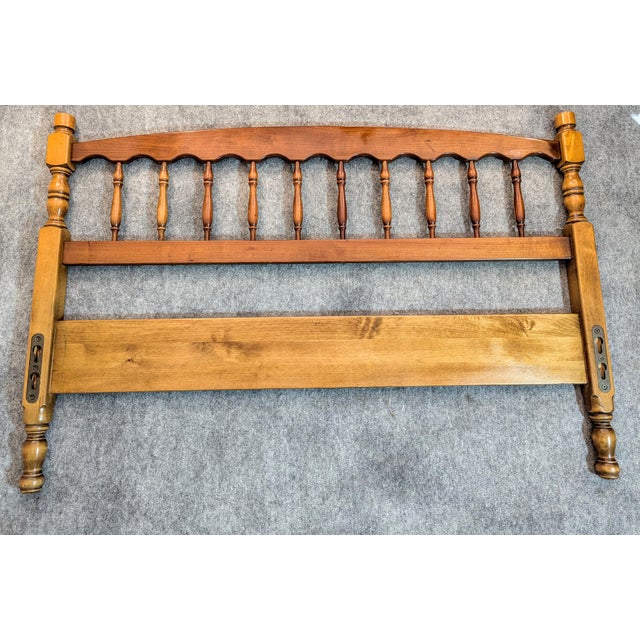Mid 20th Century Mid 20th Century Stickley Cherry Valley Full Poster Bed - Colonial Revival Style For Sale - Image 5 of 13