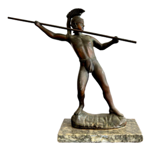 Vintage Grand Tour Bronze Gladiator Statue