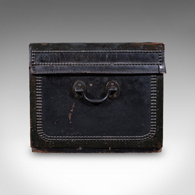 Antique Windsor Trunk, English, Leather, Camphorwood Chest, High Victorian, 1870 For Sale - Image 4 of 11