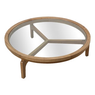 Modern Table in Ceder Wood and Glass, Italy, Late 20th Century For Sale