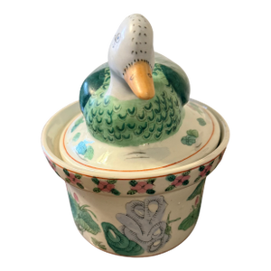 1970s Chinese Famille Rose Duck Tureen