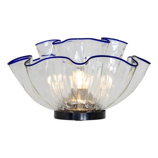 1970s "Fazzoletto" Italian Art Glass Table Lamp For Sale