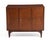 Ramseur Furniture Mid Century Walnut Brass Diamond Front Record Cabinet Credenza Unmarked For Sale In Philadelphia - Image 6 of 13