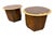 Mid-Century Modern Mid-Century Modern Lane Acclaim Round Walnut Side Tables - Set of 2 - Refinished For Sale - Image 3 of 8