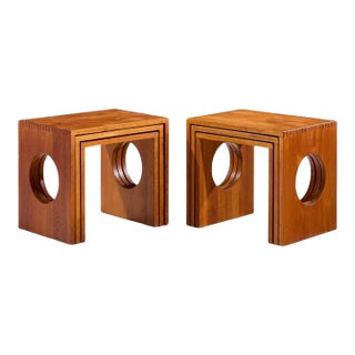 Jens Quistgaard Mid Century Danish Teak Nesting Tables - Set of 6 For Sale