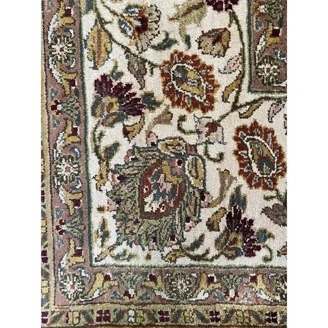 Early 21st Century Handwoven Indian Agra Area Rug 10'2" X 13'10" For Sale - Image 10 of 12
