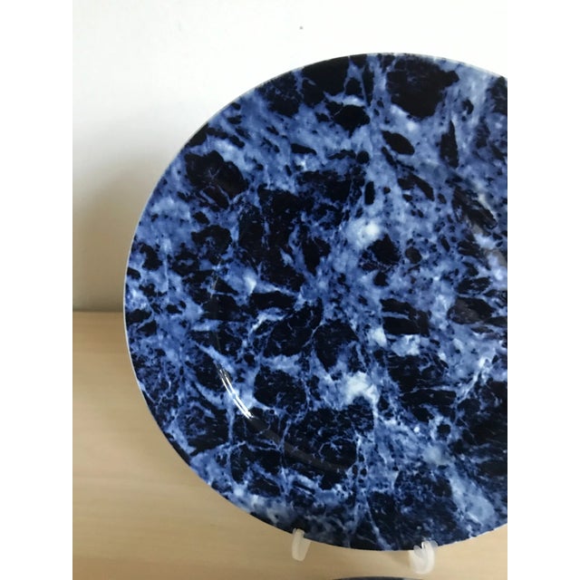 Villeroy & Boch Vintage Villeroy & Boch Marble Blue Salad Plates- Set of 5 For Sale - Image 4 of 4