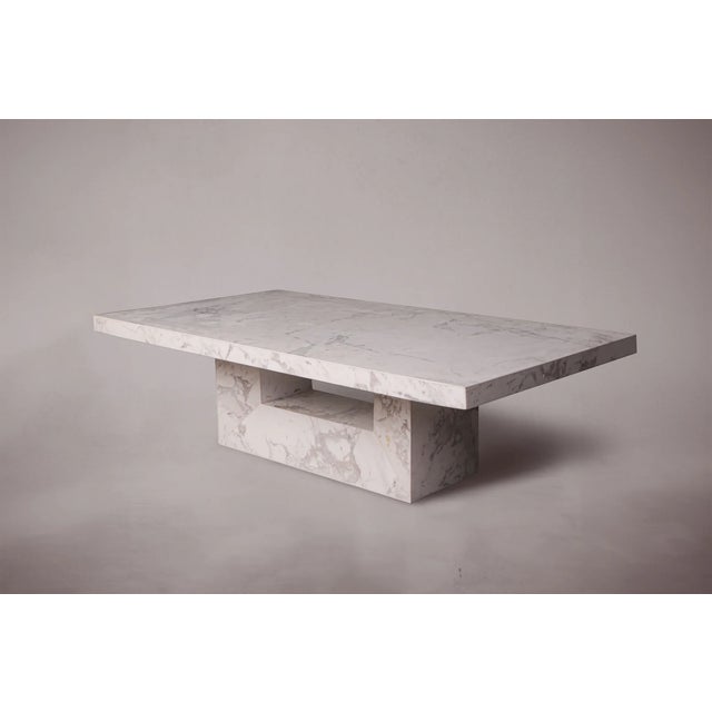 Crafted and hand-finished from solid Volakas Marble. Each piece exhibits the inherent variations in color, texture, and...