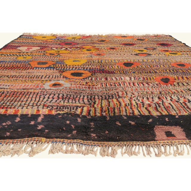 Contemporary Contemporary Beni Mrirt Moroccan Rug, 09'00 X 10'07 For Sale - Image 3 of 10