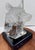 Metal Kitty Cantrell “Devotion” Limited Edition Lucite & Pewter Wolf Sculpture With Lighted Base For Sale - Image 7 of 17