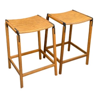 Fyrn DeHaro Counter Stools, Pair For Sale
