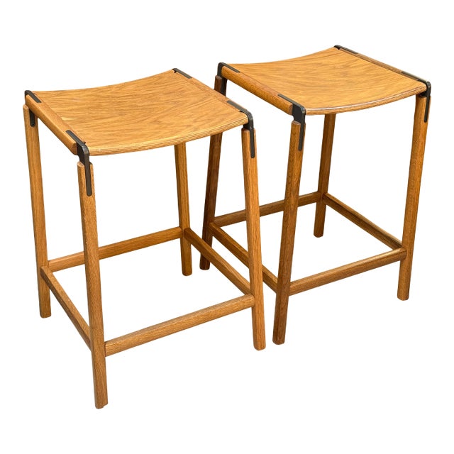 Fyrn DeHaro Counter Stools, Pair For Sale