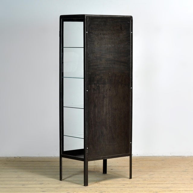 Polished Iron Medicine Cabinet, 1920s For Sale - Image 10 of 11