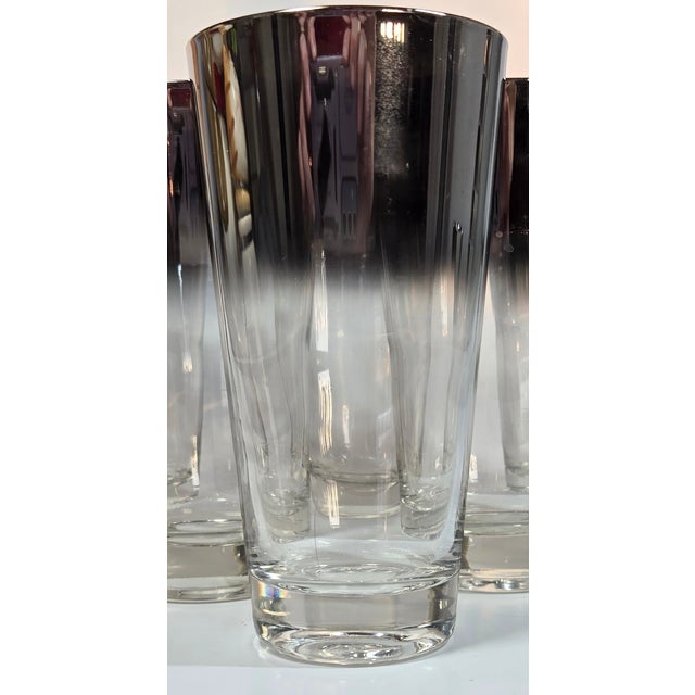 Dorothy Thorpe Silver Fade Highballs- Set of Eight For Sale - Image 11 of 12