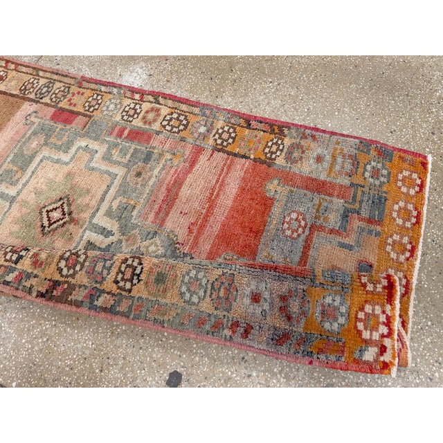 Galerie Shabab Collection Mid-20th Century Turkish Anatolian Runner For Sale - Image 9 of 10