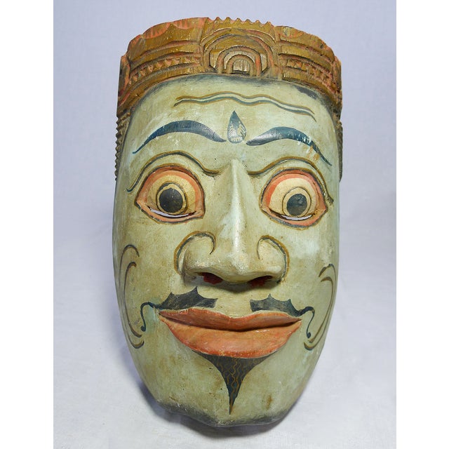Vintage HandCarved & Painted Masks Set of 3 Chairish
