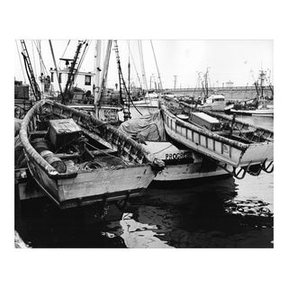 1974 Los Angeles Harbor Black and White Photograph For Sale