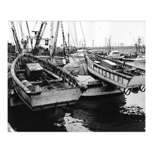 1974 Los Angeles Harbor Black and White Photograph
