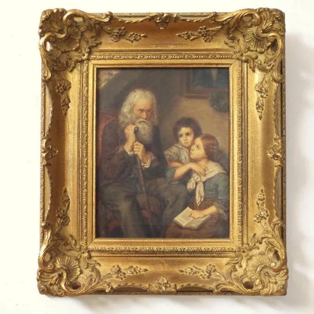 Biedermeier Painting, 1846, Oil on Wood, Framed For Sale - Image 5 of 5
