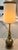 1960s Vintage Stiffel Green Enamel Brass Floor Lamp With Glass Table For Sale - Image 5 of 6