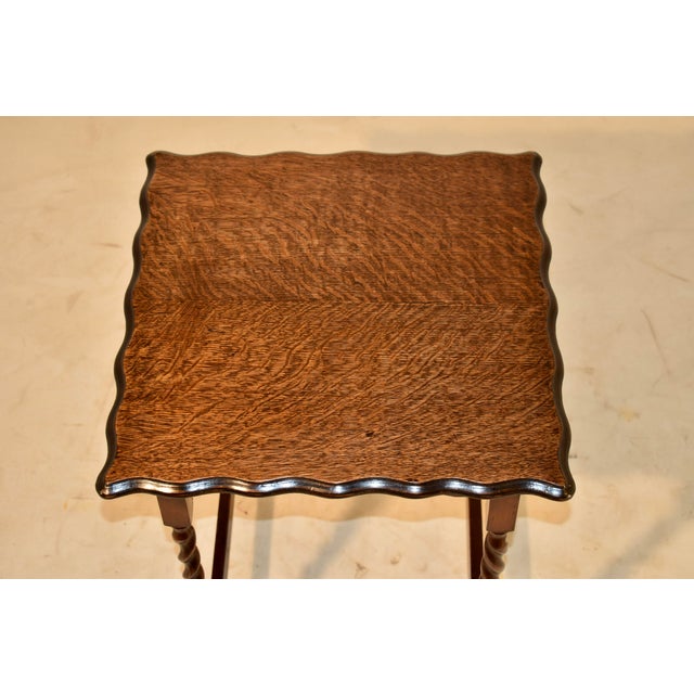 Circa 1900 Edwardian Oak Side Table From England For Sale In Greensboro - Image 6 of 7
