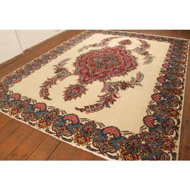Large Middle Eastern Hand-Knotted Rug For Sale - Image 10 of 11