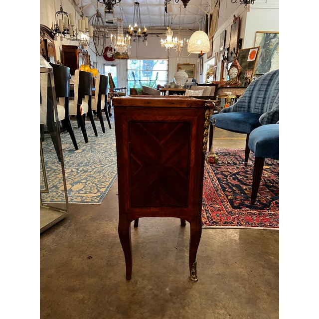 Wood Antique French Fruitwood Diminutive Chest For Sale - Image 7 of 8