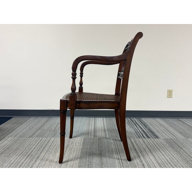 Traditional English Style Regency Armchair by Maitland Smith ~ a Pair For Sale - Image 3 of 10