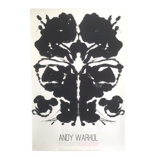 Andy Warhol Original Offset Lithograph Print Poster Rorschach Ink Blot For Sale