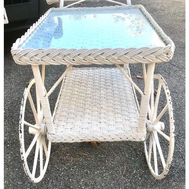 Early 20th Century Antique Wicker Tea Cart Chairish