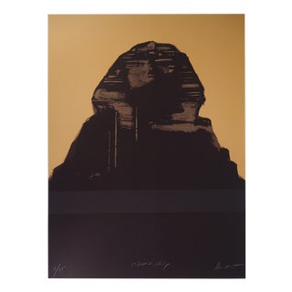 Claude Hastaire, Egypt, The Yellow Sphinx, Lithograph For Sale