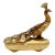 Jay Strongwater Darien Peacock Figurine / Trinket Box - 14k Gold Finish With Swarovski Crystals For Sale