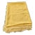 Large Vintage Mustard Yellow Lace Trimmed Table Cloth 66" by 82" For Sale