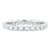 New 0.46ctw Diamond Eternity Ring 14k White Gold Size 6 Wedding Stackable Band For Sale