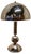 Large French Chrome Style Table Lamp, 1970 For Sale