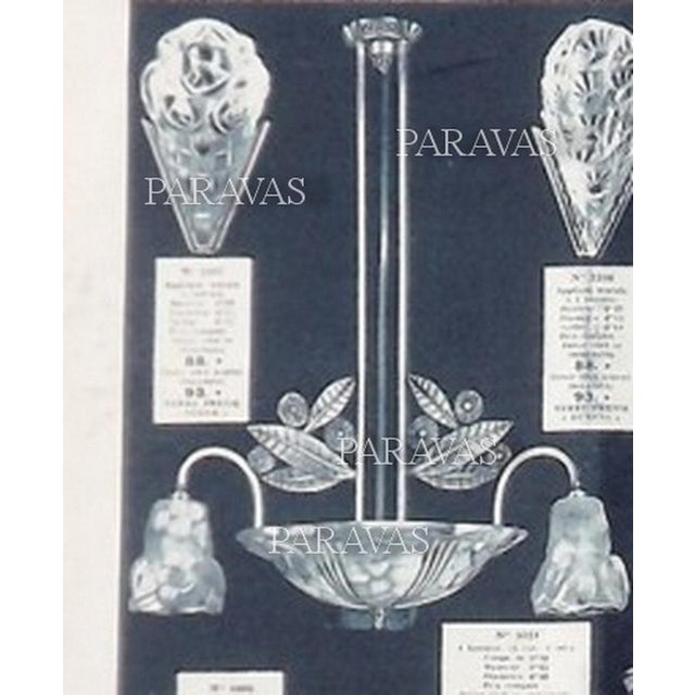 French Art Deco Wall Sconces by Francis Hubens & Degue 1920s France - A Pair For Sale - Image 12 of 13