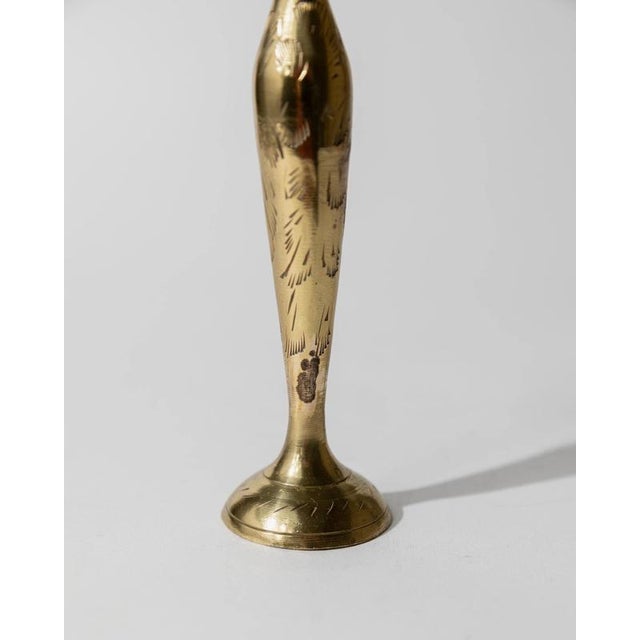 Small Vintage Brass Vase, 1960s For Sale - Image 10 of 12