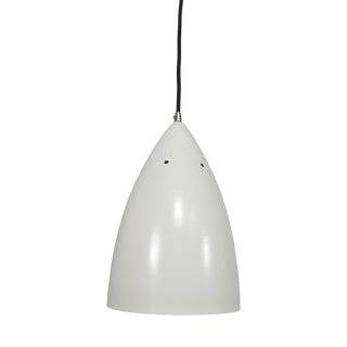 Vintage Hanging Lamp with Aluminum Shade, 1960s For Sale