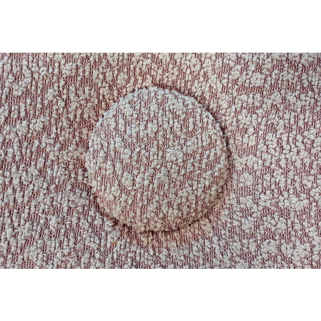Custom Star-Shaped Ottoman in Bouclé by Danny Cannon Custom Upholstery For Sale - Image 4 of 4