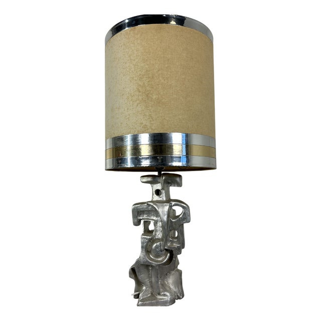 Brutalist Table Lamp, 1960s For Sale
